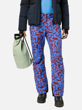 Aztech Mountain Men's Blue Abstract Camo Wave Ski Activewear Pants Size L